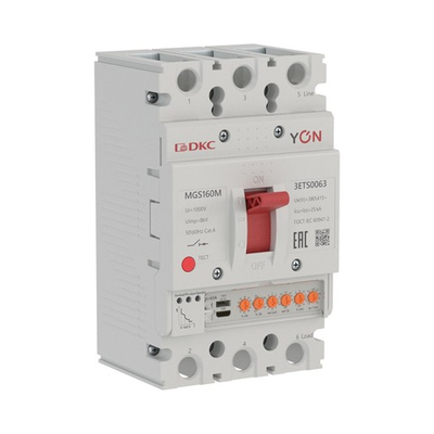 Авт. выкл. YON MGS160M 3P 25-63A 25kA с электронным расцепителем ETS