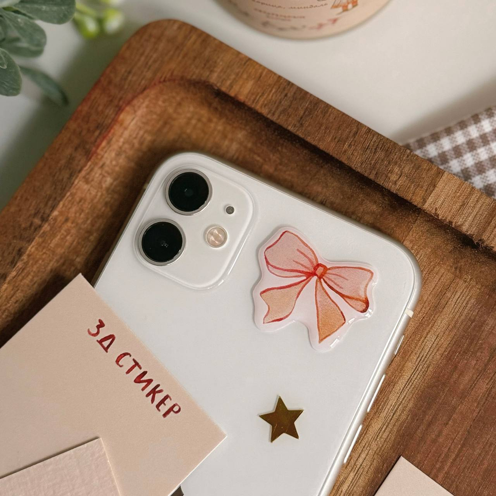 3-д стикер "бантик"