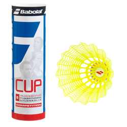 Воланы для бадминтона Babolat Nylon Cup 562006, 6шт, нейлон, желтый