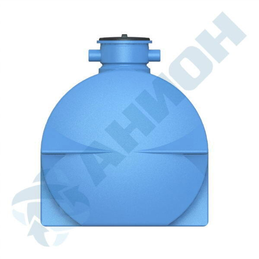 Емкость цилиндрическая горизонтальная с дыхательным клапаном Анион 3200 л. горизонтальная (2400x1350x1720см;синий) - арт.559417