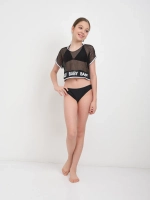 купальник раздельный 3 в 1 кроп топ парео