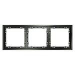 Рамка пластиковая VOLTUM S70 на 3 поста, (титан)