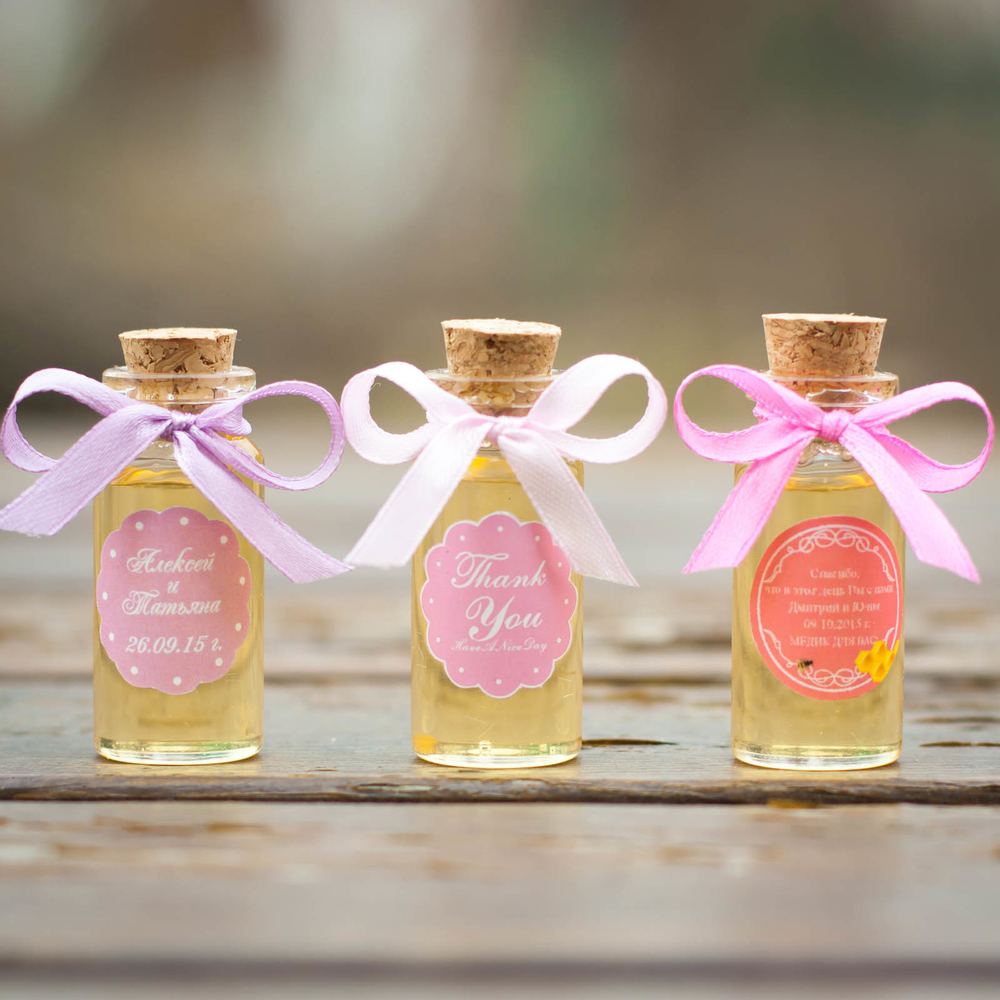 Бонбоньерка с медом на свадьбу, 20 грамм, "Эликсир любви"