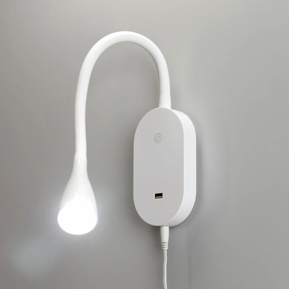 Citilux Рио CL704380N LED Светильник гибкий с USB Белый