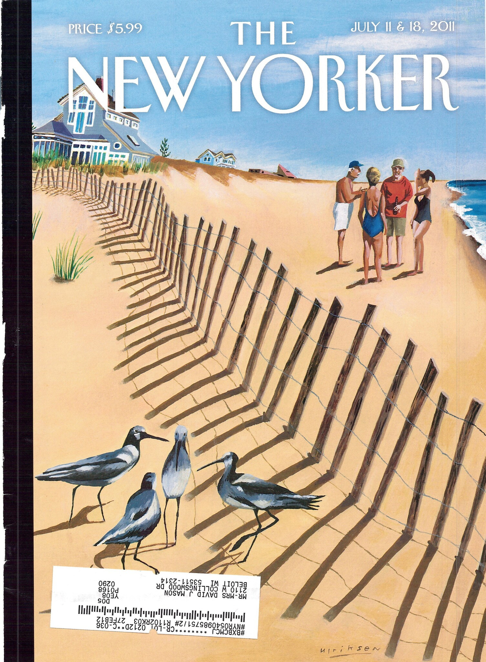 Журнал The New Yorker 11-07-2011, обложка