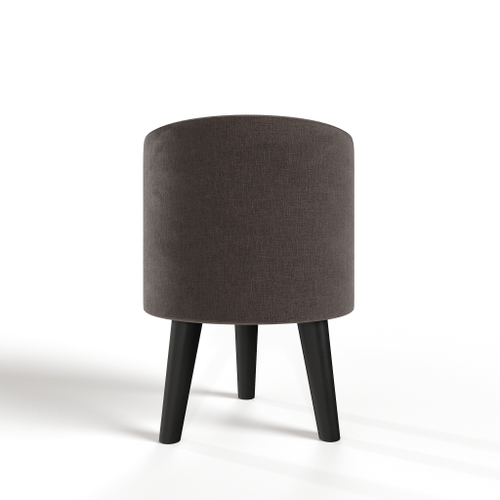 Пуф круглый на трёх высоких ножках Фантазёр D-3 (Коричневый) в офис, дом, салон красоты, прихожая, гостиная, на кухню, в кафе, в зону ожидания, в коридор, к туалетному столику. Банкетка, подставка.