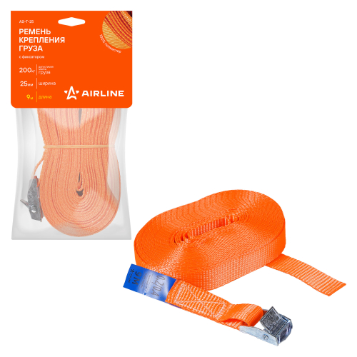 Ремень крепления груза с фиксатором 0,2 т 9 м Airline
