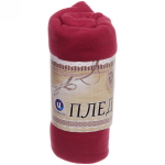 Плед 150*200см «Уют» цвет бордовый, микрофлис Ультрамарин