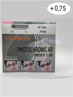 Линза для очков стигматич. 1шт  ICE MAKER +0.75 d 70 ind 1.5