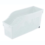 Контейнер Лофт хозяйственный на колесах узкий 355х170 мм (белый)