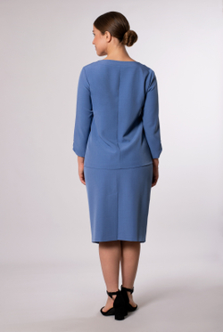 Юбка женская 1328Ла, Серо-голубой #326Сго011328Ла