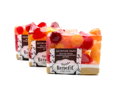 “Ягода-малина» кусковое мыло