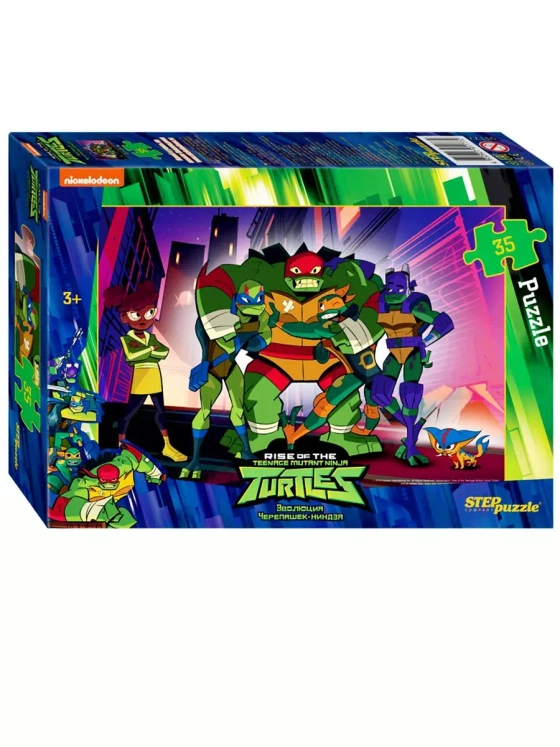 Пазл для детей 3 4 лет Черепашки Ниндзя 35 элементов