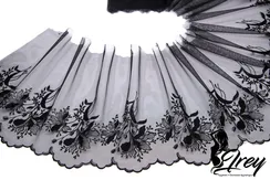 05-100 Вышивка на неэл. сетке 25 см, черный