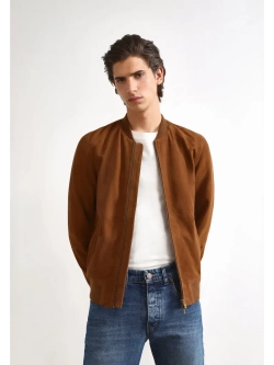 Куртка-бомбер из 100% кожи