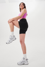 Бесшовные шорты в рубчик из итальянской пряжи