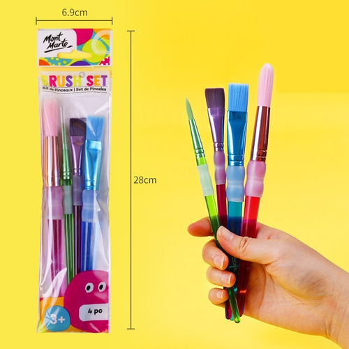 Набор кистей для рисования "Spot", 4 шт