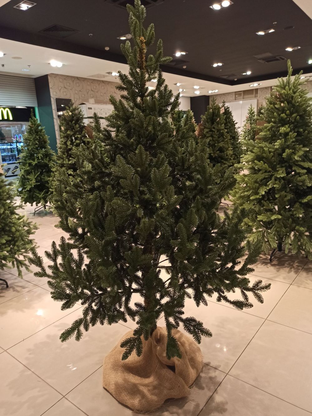 Искусственная ель на ножке «Датская» (Литая хвоя) высота от 1.2 м до 2.4 м