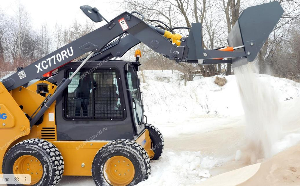 Ковш верхней загрузки на Телескопический мини-погрузчик Manitou