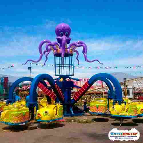 Ноги осьминога карусель «Морской танец» 16 кабинок, 32 места 15×15×5 м