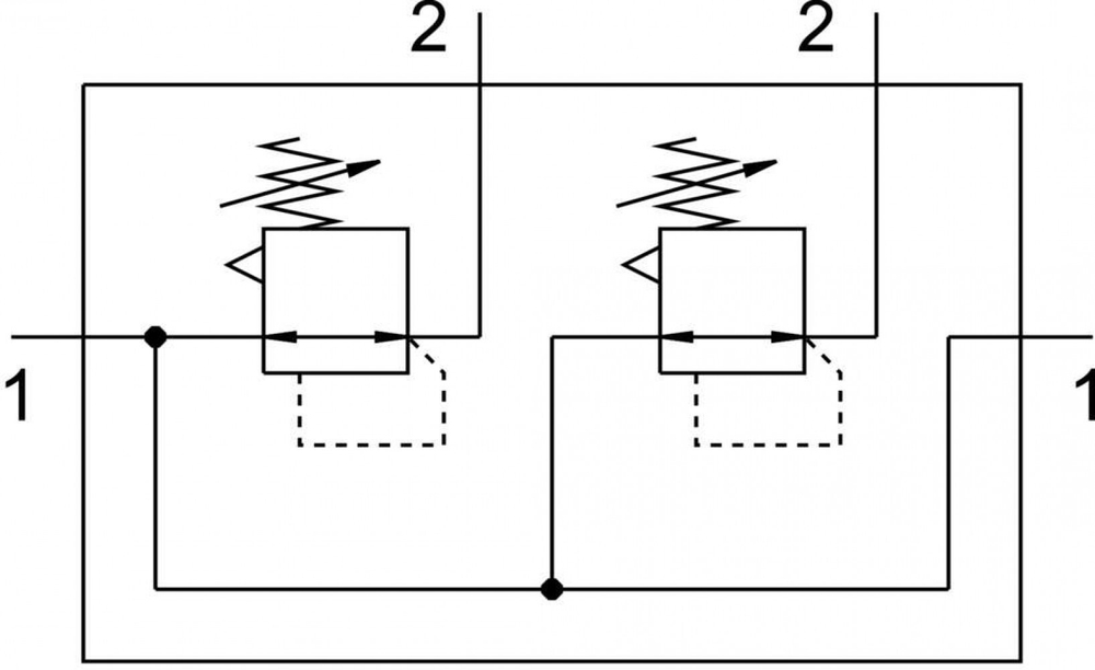 LRB-1/2-D-O-K2-MIDI Коллектор регуляторов давления