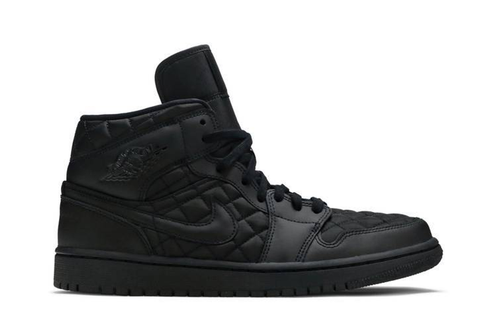 Кроссовки Jordan Air Jordan 1 Mid Se "Black Quilted" (Женская размерная сетка)