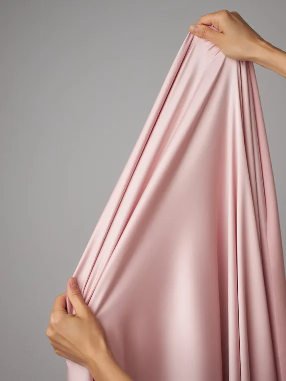 Атлас (сатин) оптом эластичный бельевой, лотос 019