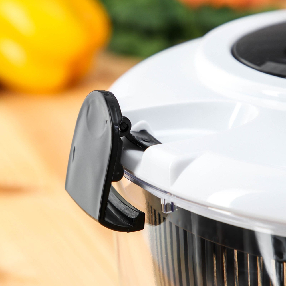 Черно-белая центрифуга для сушки зелени Vegan Pro (объем 5 литров)