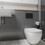 Клавиша смыва для инсталляции Milacio Standart MCU.204 две кнопки, механическое, черный