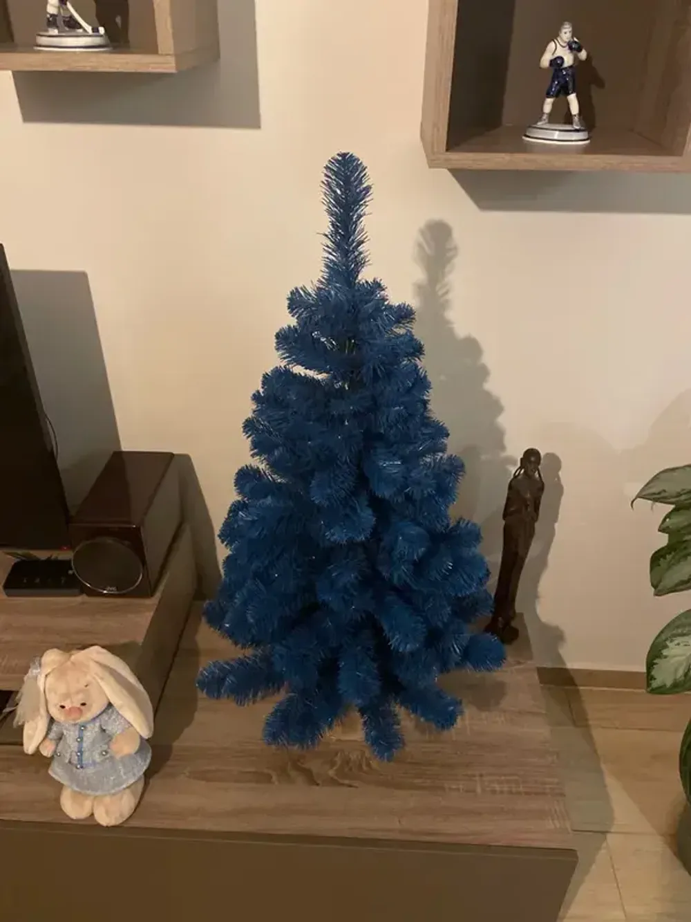 Искусственная синяя елка «Морозная» (пвх) 180 см / 1.8 м