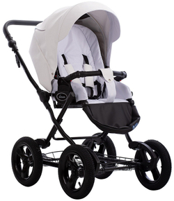 Детская коляска AroTeam Teramo Prima 3 в 1 с автокреслом Avionaut Cosmo 01 белая кожа