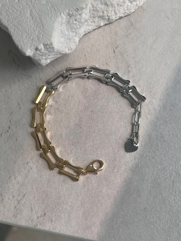 Браслет комбинированный звенья