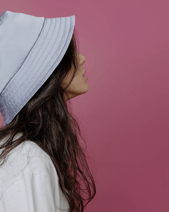 Сиреневая панама из хлопка