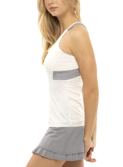 Топ теннисный Lucky in Love Nice To Pleat You Del 1 Viva Tank W/Bra W - neon yellow