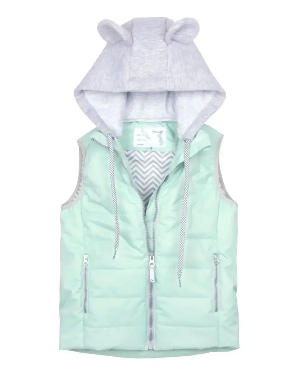 Жилет утепленный стеганый с ушками