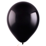 Воздушный шар с гелием, 1шт., М12/30см, Веселуха, чёрный