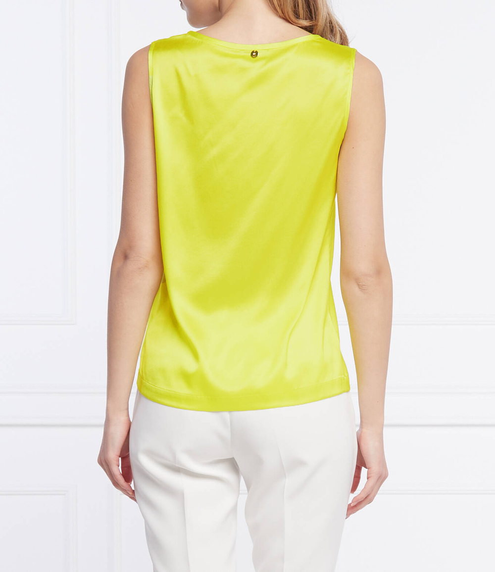 шелковый топ Liu Jo - желтый(CA2190 T8827)