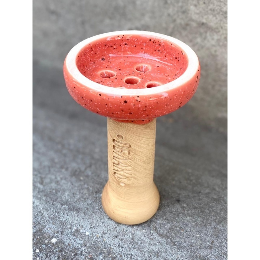 Bowl for hookah Cloud of Black Glaze (red)