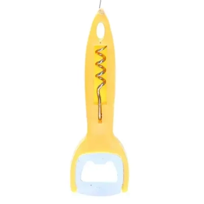 Открывалка со штопором пластиковая