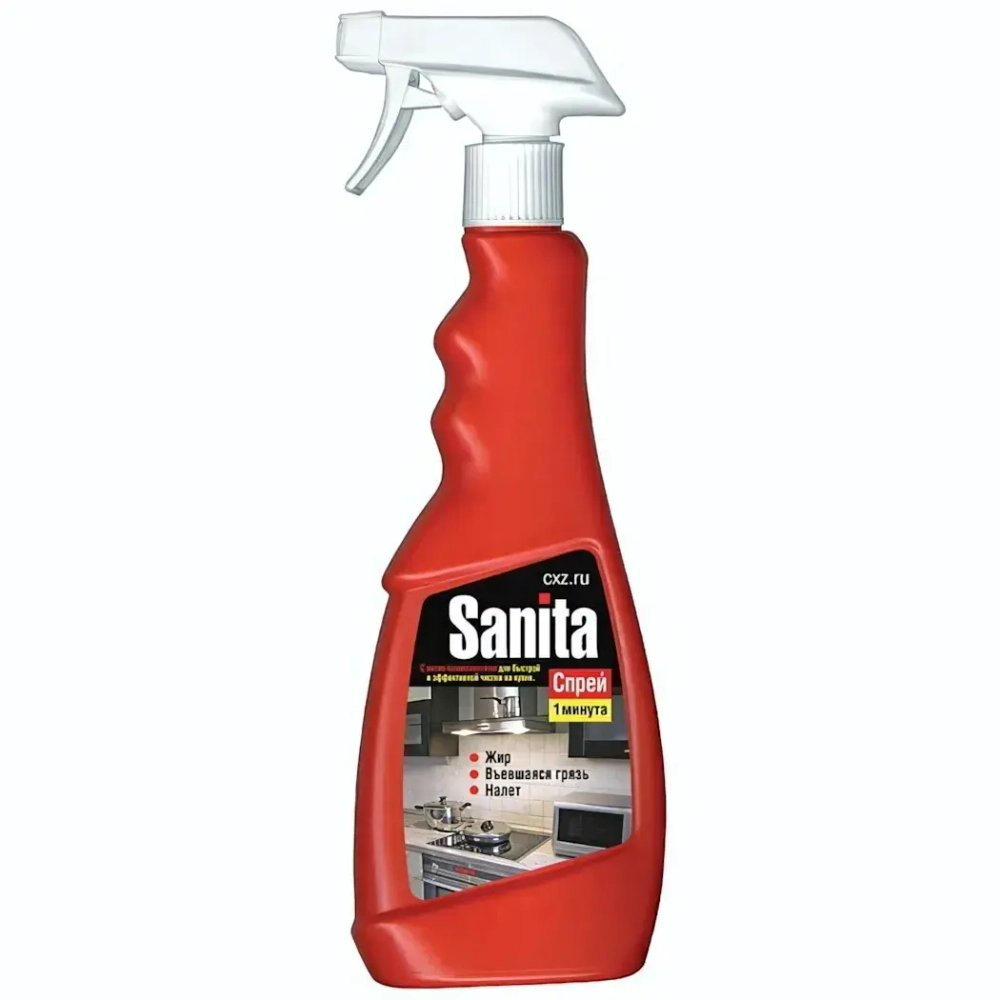 Средство чистящее для кухни «SANITA», для духовок и плит, Сила природы, 500мл