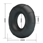 Черное эрекционное кольцо Arvell (Цвет: черный)