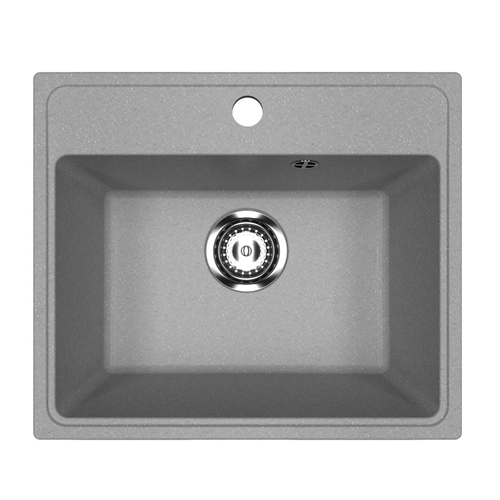 Мойкa ML-GMU03 УЛЬТРА прямоугольная, серый камень, 490*420 мм (глуб. чаши 170)