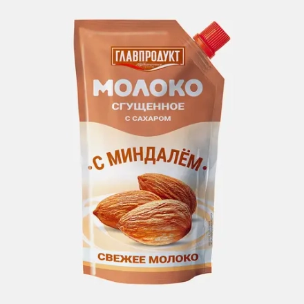 Молоко сгущенное Главпродукт с миндалём 270г