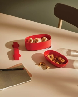 Alessi - Ланч-бокс Food à porter, красный / артикул   SA02 R  / GTIN
