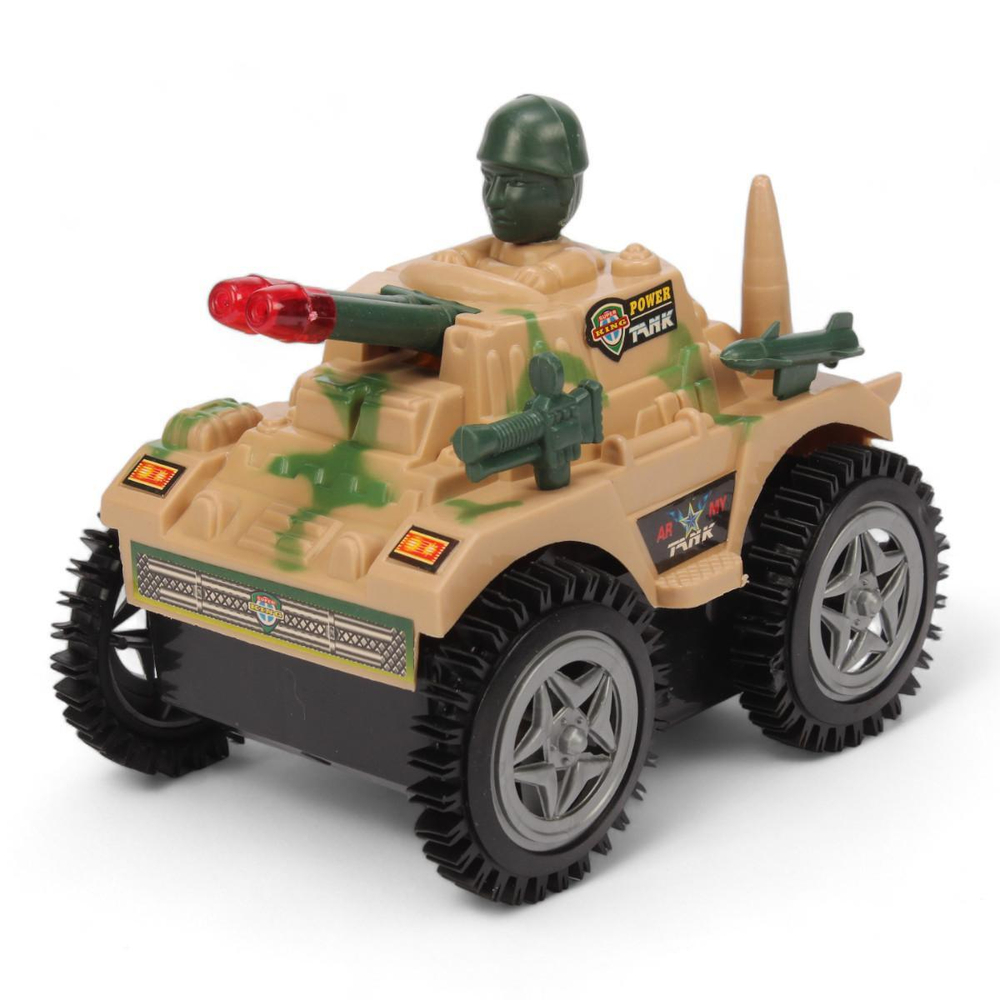 Машина Военная на бат. 15см, коробка 2015