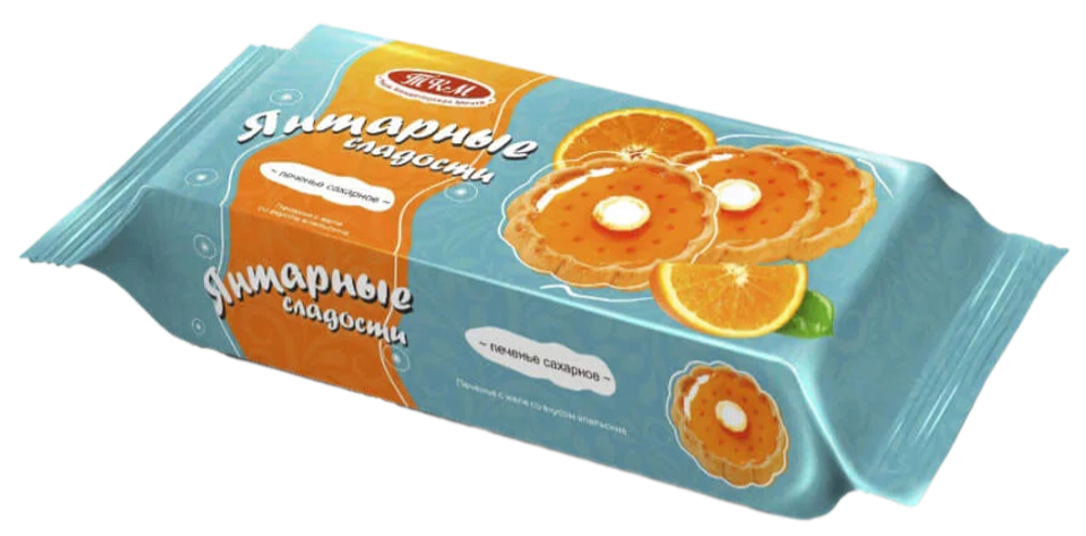 Печенье Янтарные Сладости с желе со вкусом Апельсина 250г