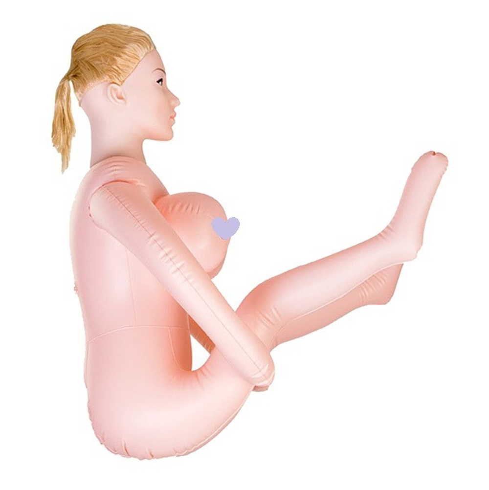Надувная секс-кукла с реалистичной головой и поднятыми ножками ToyFa Liliana Dolls-X 117015