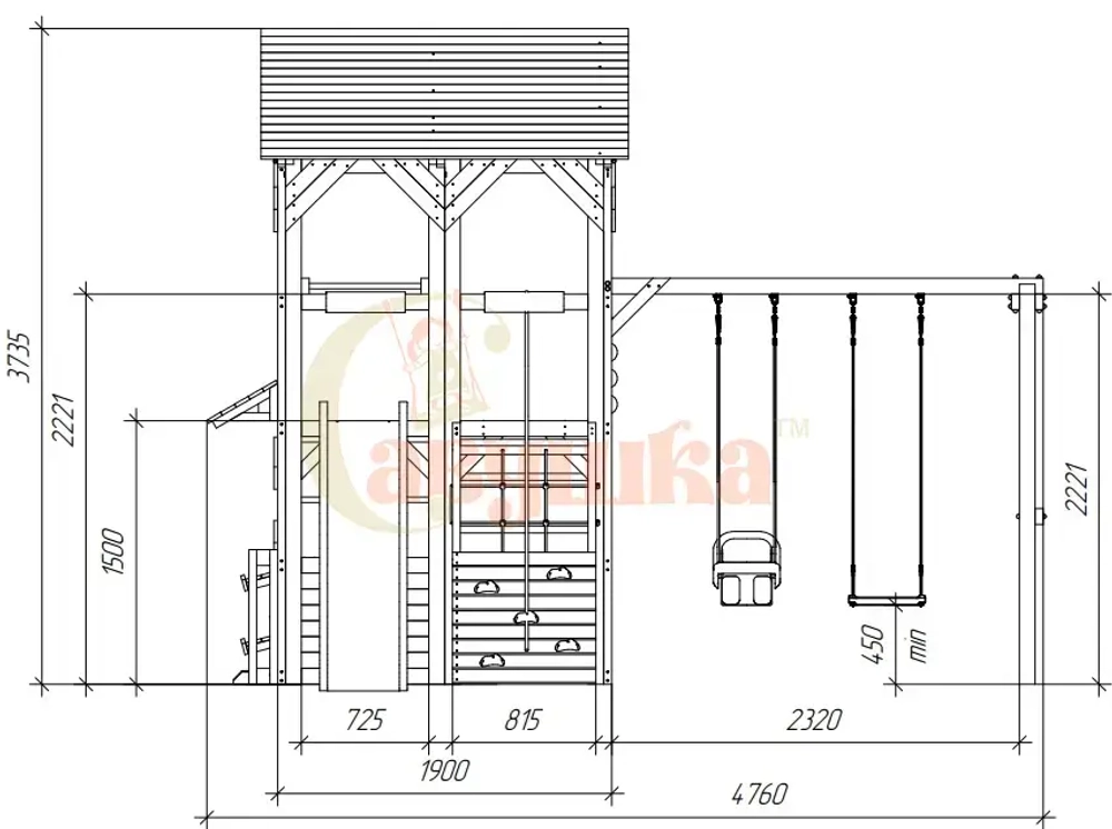 Детский игровой домик Савушка PlayHouse-1