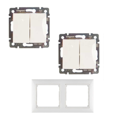 Legrand выключатель 4405 с рамкой 2 белый