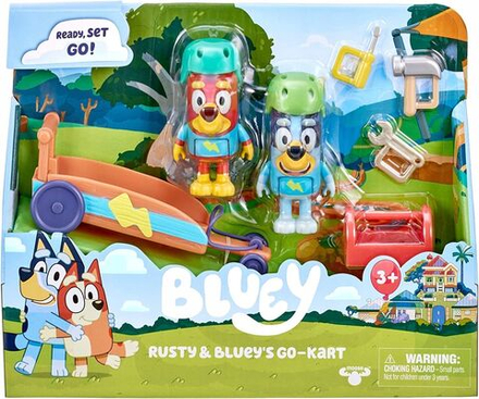 Фигурка Moose Toys BLUEY Go-kart и аксессуары для 2 фигурок 17357